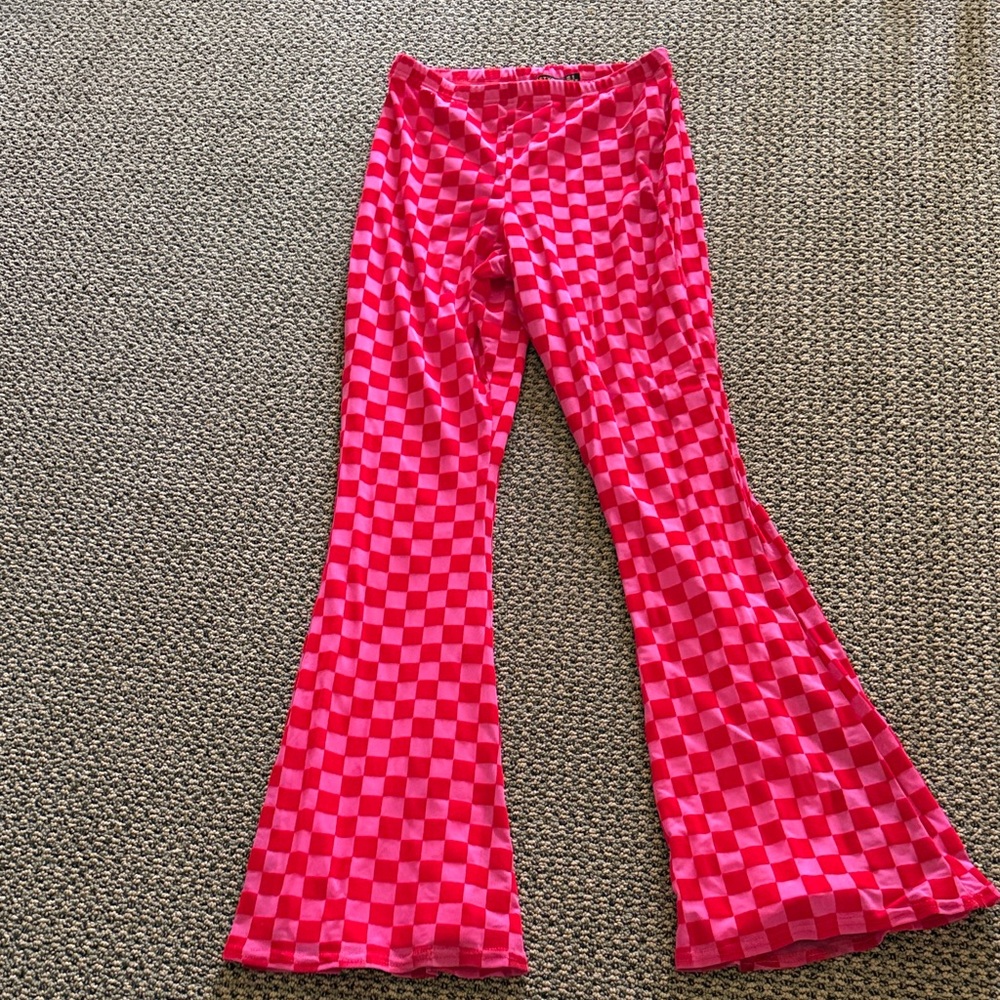 Nasty Gal Vibrant Checkered Pants